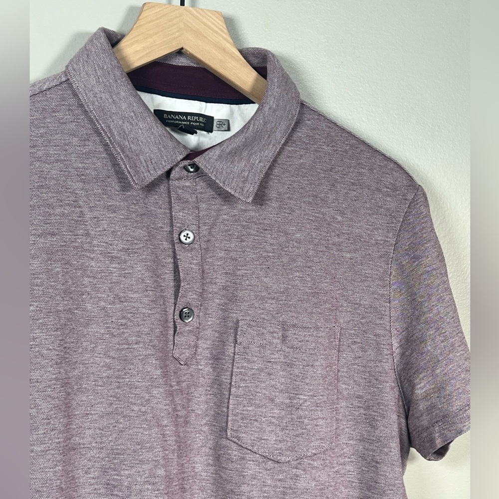Banana Republic Performance Pique Polo - Purple - Large - EUC - Picture 3 of 5